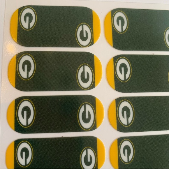 Green Bay Packers Jamberry Nail Art Wraps, NWT, NFL Football Team, NAS Nail Art - Picture 4 of 10